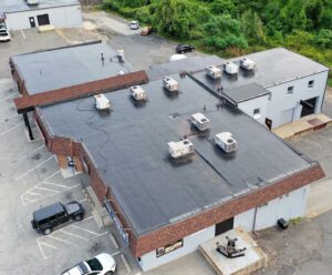 Cap N Hitch Plaza in West Springfield, MA, commercial roofers West Springfield, MA