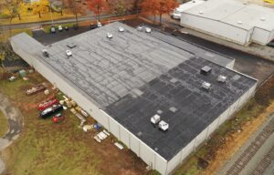 storage building roofing project in Springfield MA