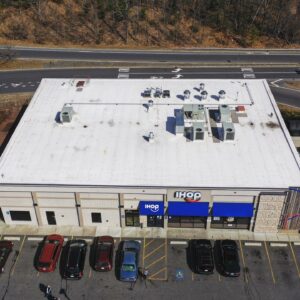 Photo of IHOP in Springfield MA after roof installation