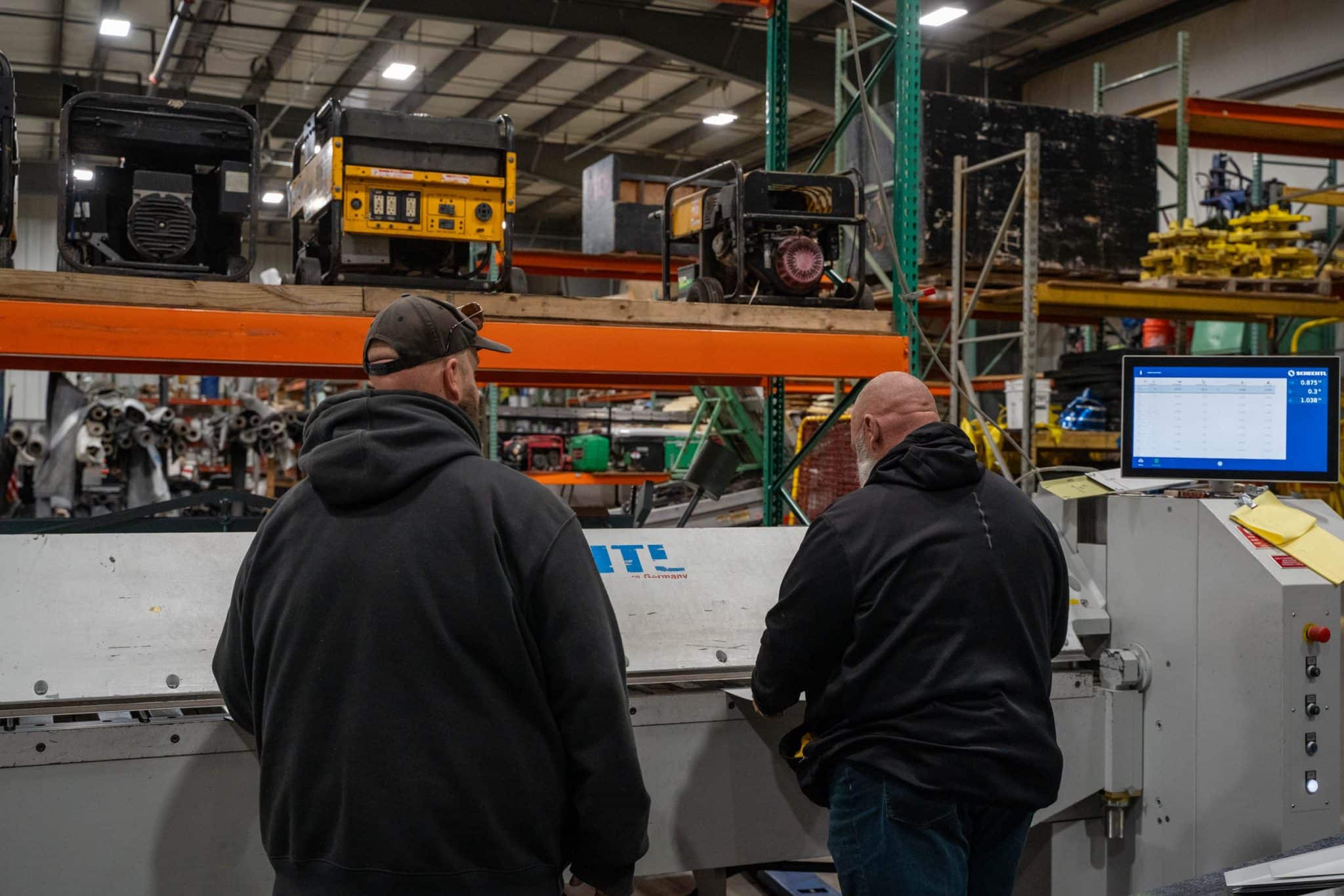 Drone photography of a building with broken rooftop during winter day